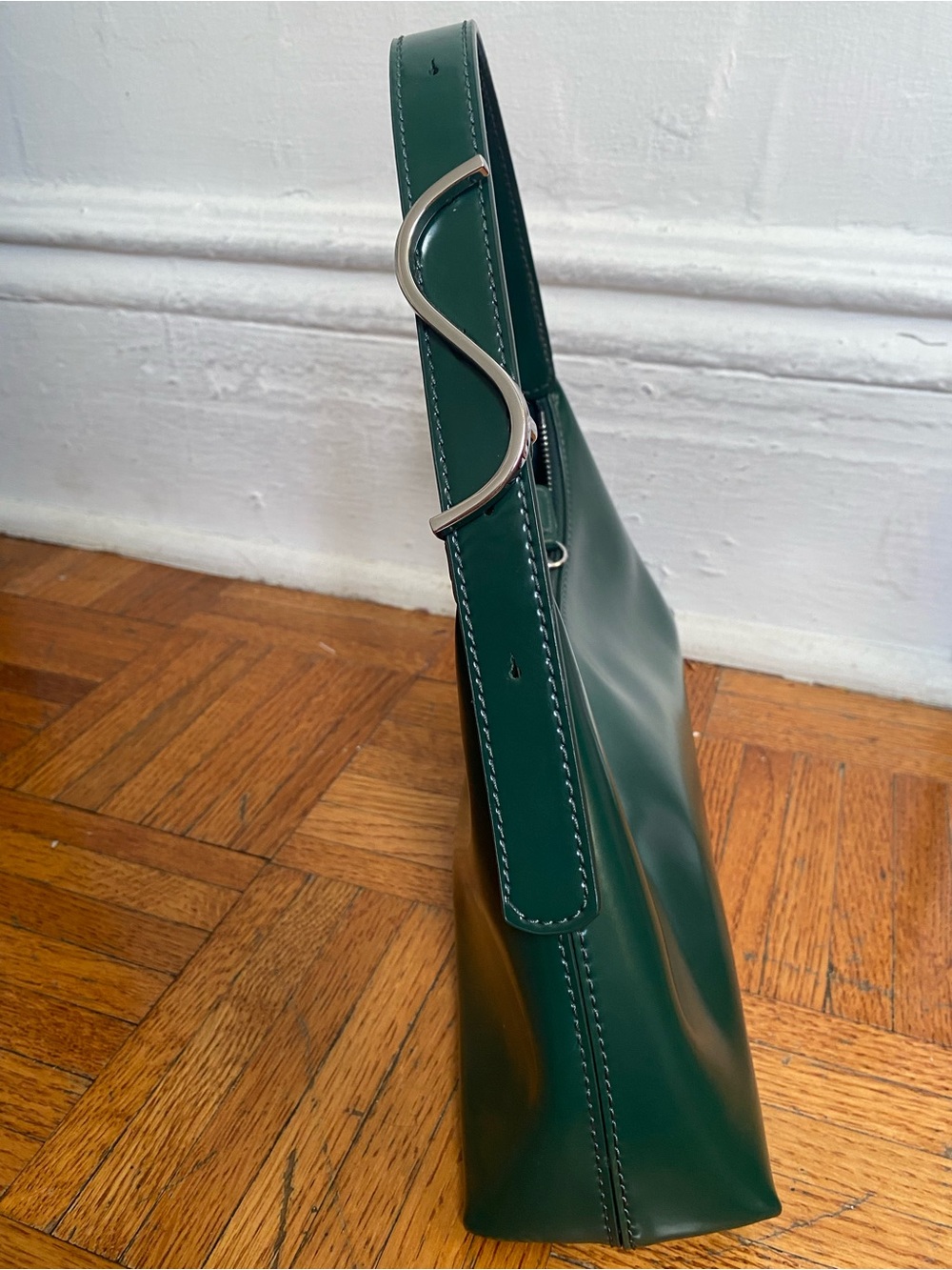 Like-New Staud Scotty Bag in Deep Forest Green w/ Original Dust Bag - Picture 3 of 11